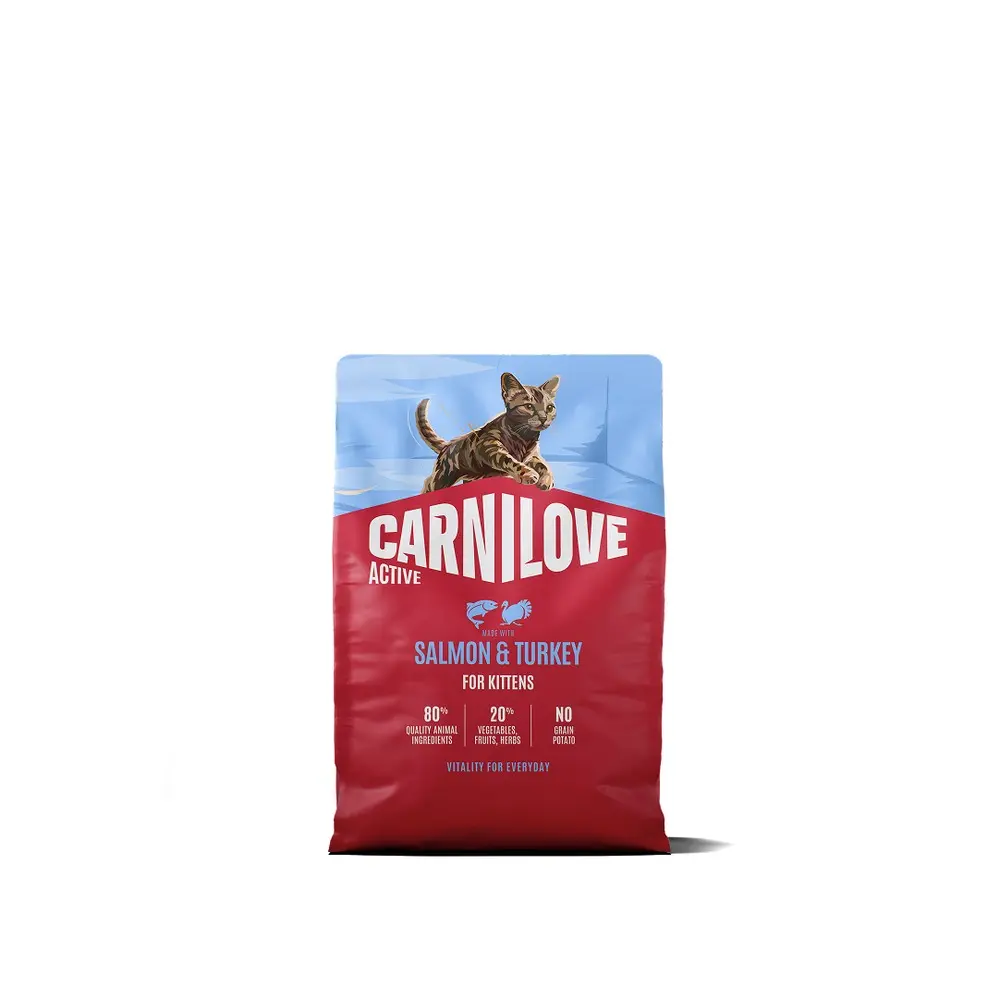 Корм сухий Carnilove Active Salmon & Turkey Kitten для кошенят лосось та індичка 2 кг