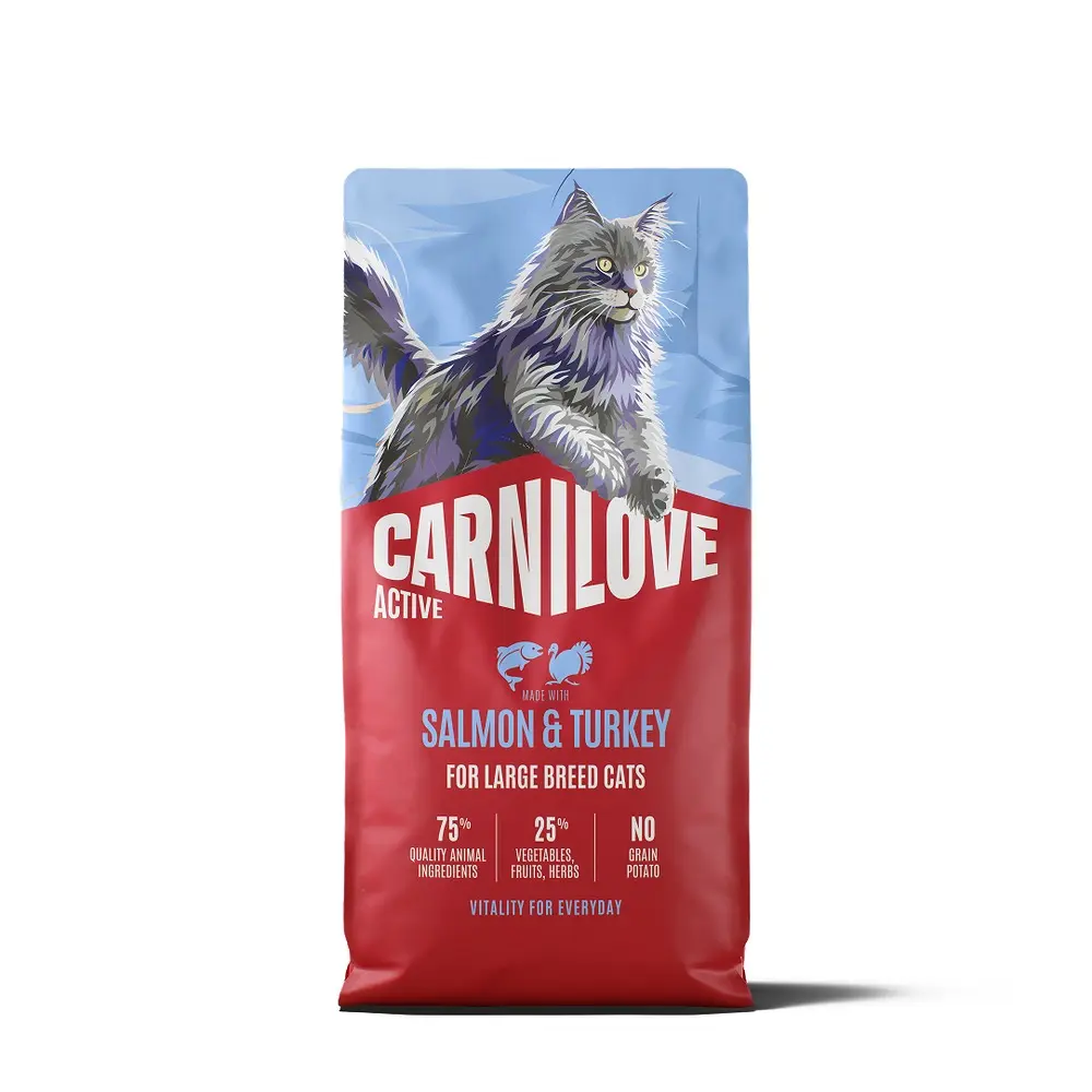 Корм сухий Carnilove Active Salmon & Turkey Large Breed для котів великих порід лосось та індичка 6 кг