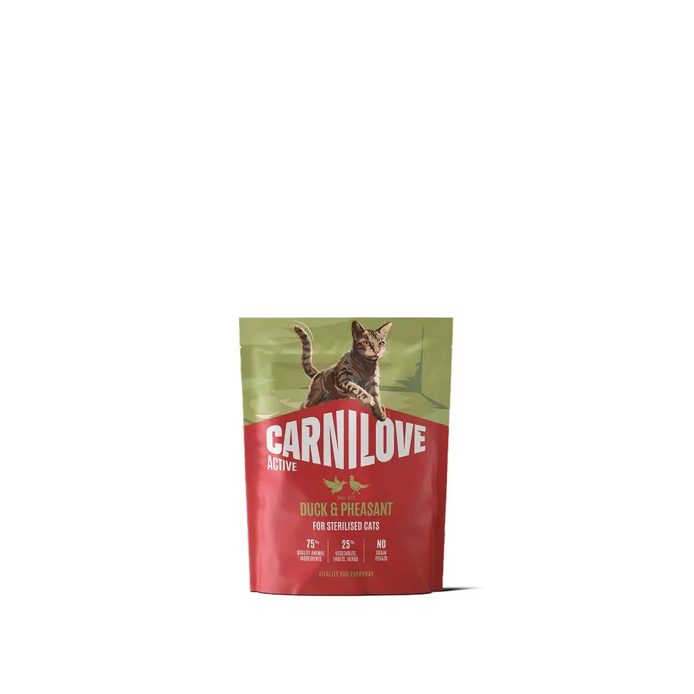 Корм сухий Carnilove Active Duck & Pheasant Sterilised для стерилізованих котів качка і фазан 400 г
