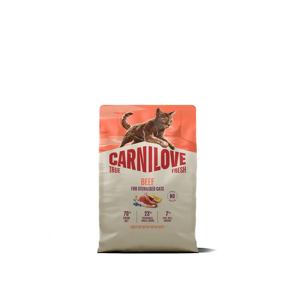 Корм сухий Carnilove True Fresh Beef Sterilised для стерилізованих котів яловичина 2 кг