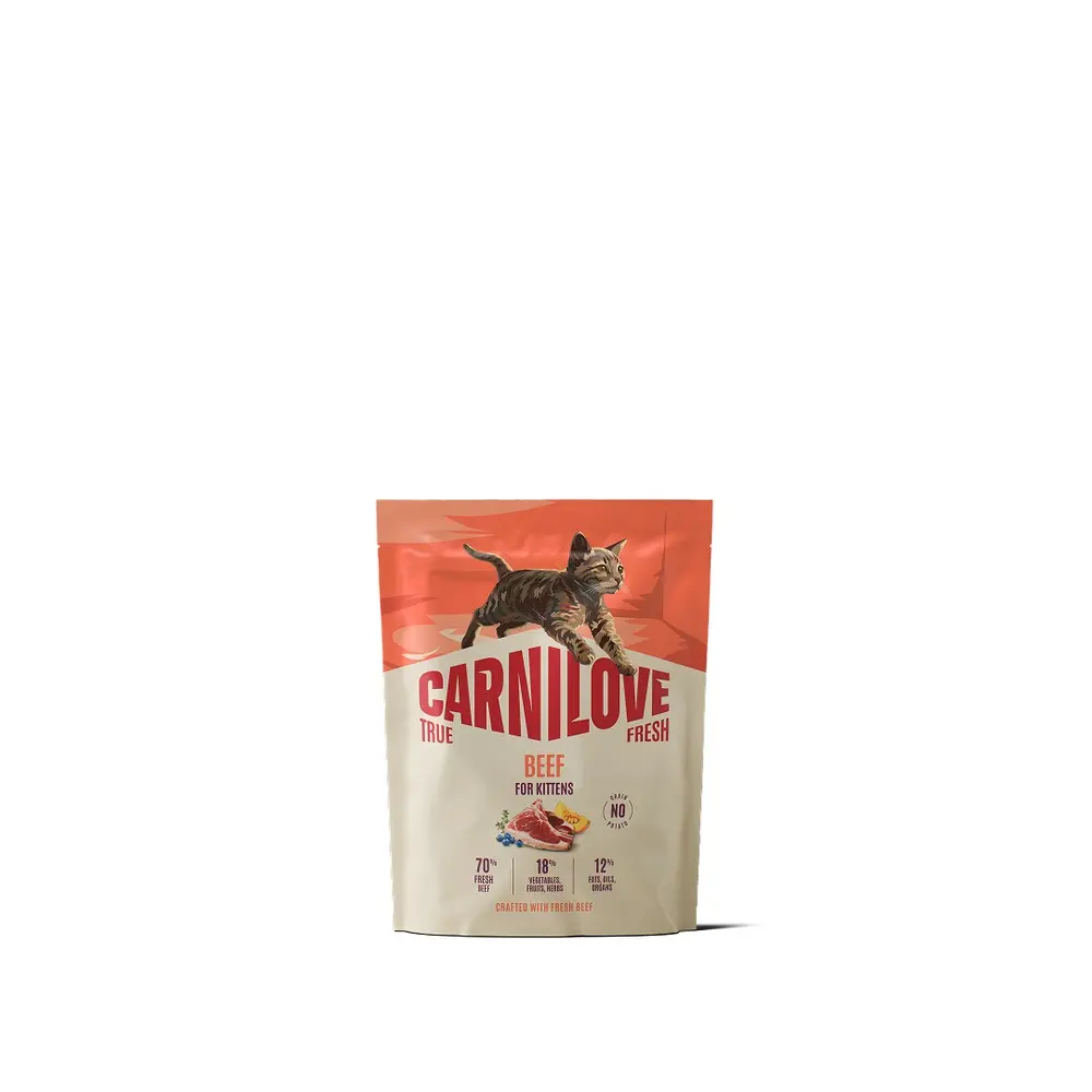 Корм сухий Carnilove True Fresh Beef Kitten для кошенят яловичина 400 г