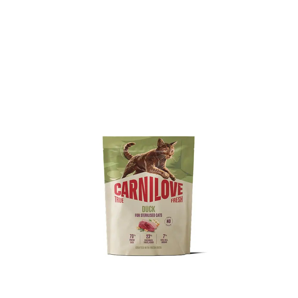 Корм сухий Carnilove True Fresh Duck Sterilised для стерилізованих котів качка 400 г