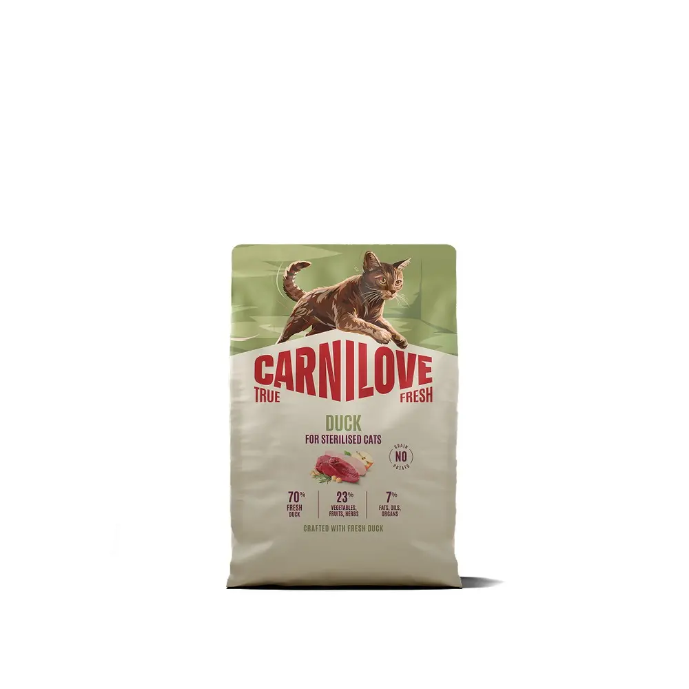 Корм сухий Carnilove True Fresh Duck Sterilised для стерилізованих котів качка 2 кг