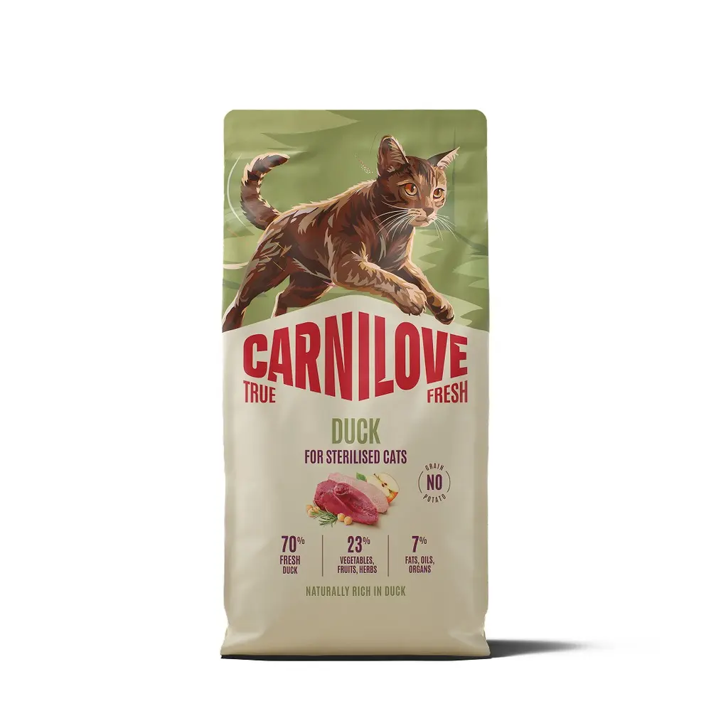 Корм сухий Carnilove True Fresh Duck Sterilised для стерилізованих котів качка 6 кг