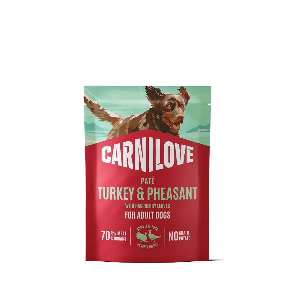 Корм вологий Carnilove Turkey & Pheasant with Raspberry Leaves для собак паштет індичка і фазан  з листям малини 300 г