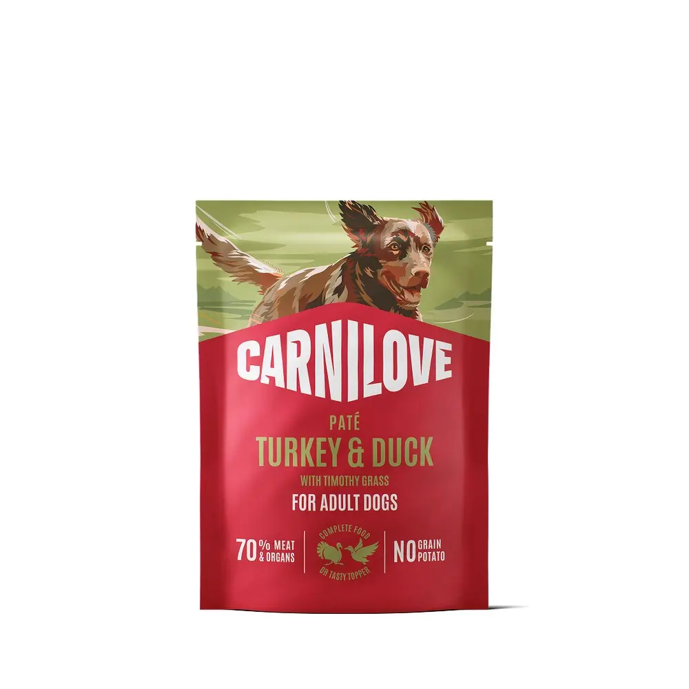 Корм вологий Carnilove Turkey & Duck with Timothy Grass для собак паштет індичка і качка з тимофіївкою 300 г