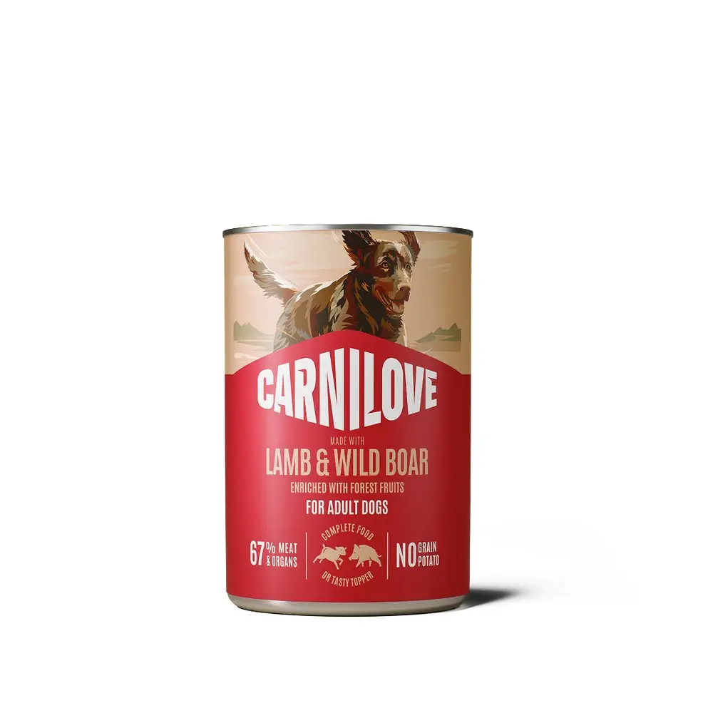 Корм вологий Carnilove Lamb & Wild Boar для собак паштет ягня і дикий кабан 400 г