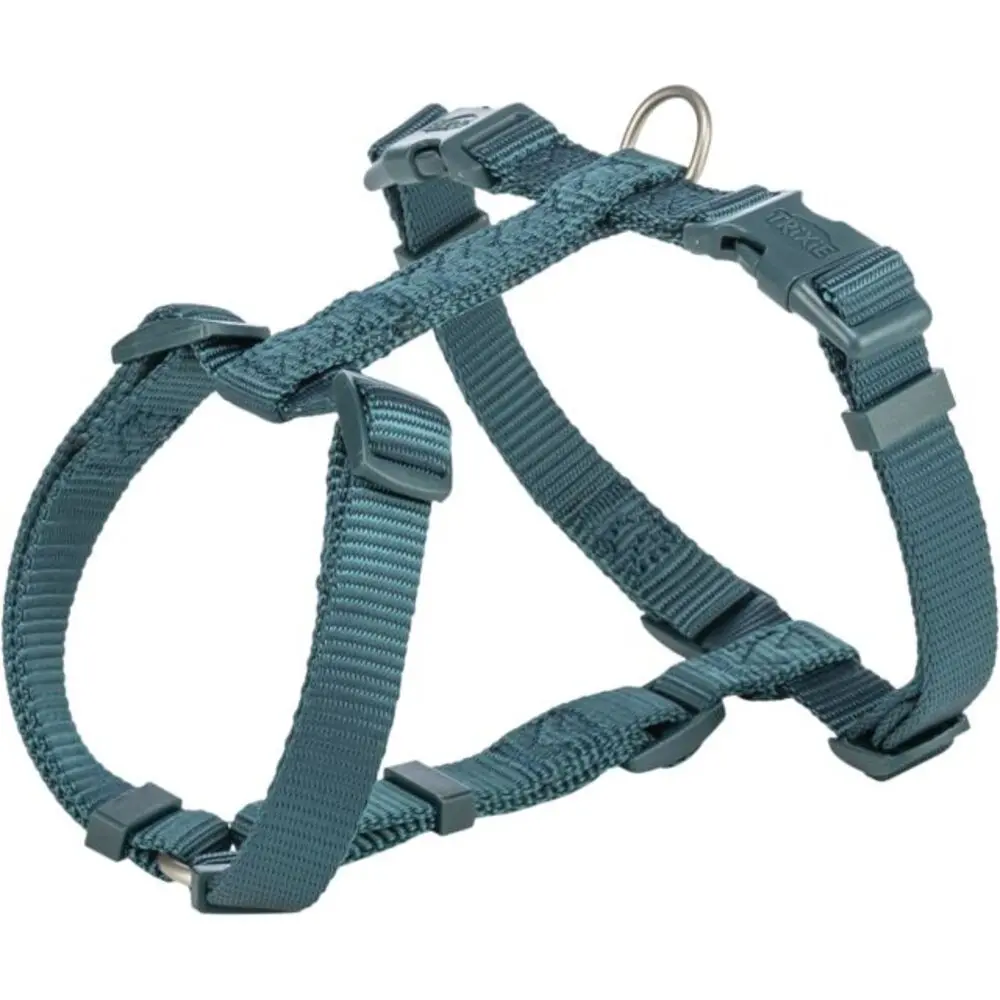 Шлея Trixie Premium H-harness для собак темний синьо-зелений S–М 42–60 см 15 мм